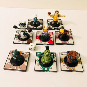 2003 Wiz Kids  Creepy Freaks Figures Lot of 8 Game Pieces